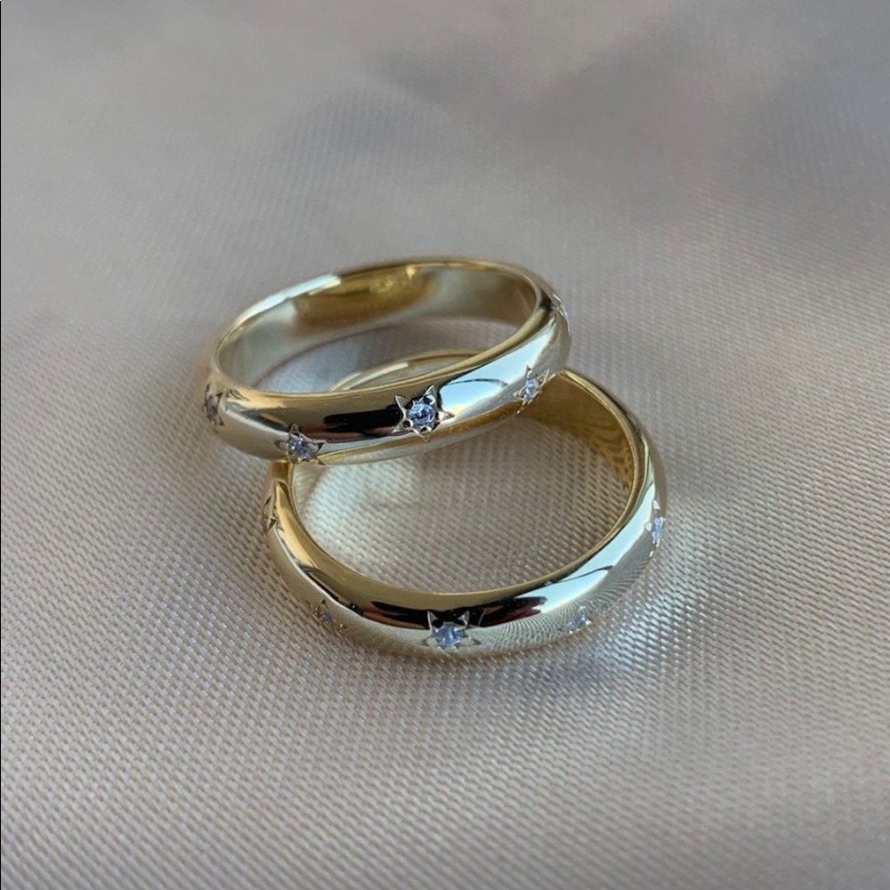 Star Ring - Gold Stacking Ring